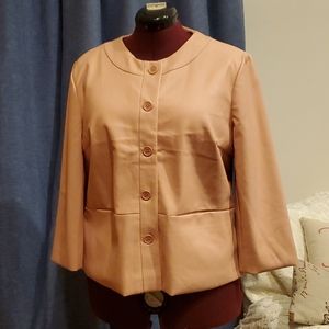 NWT! Button Up PU JustFab Jacket